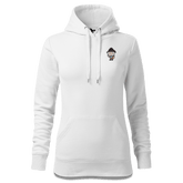 Da Oid Sinzer Griller Sweatshirt Hoody Damen Weiss Graben Front